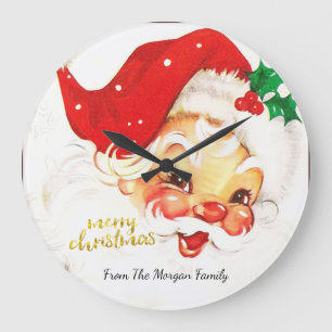 jultomten Kostym jul  Stor Klocka