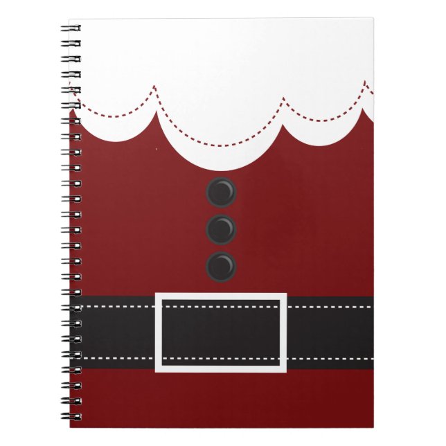 jultomten Kostym juldesign Helgdag Anteckningsbok (Framsidan)