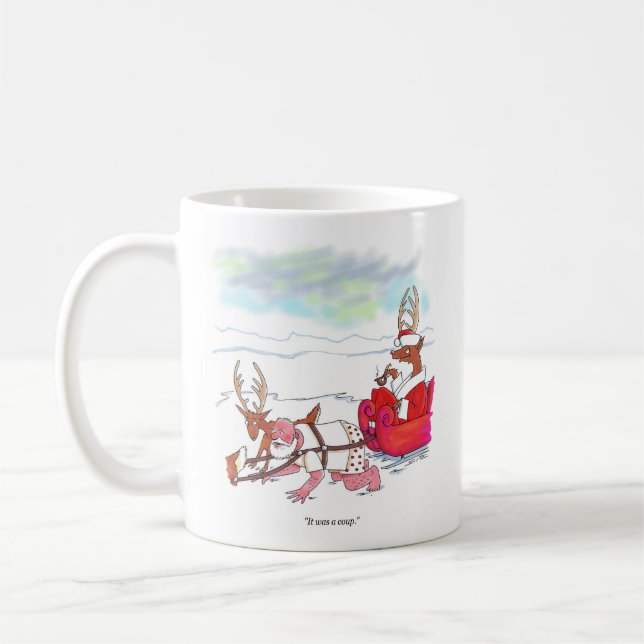 Jultomten-kupp två sidor mugg (Vänster)
