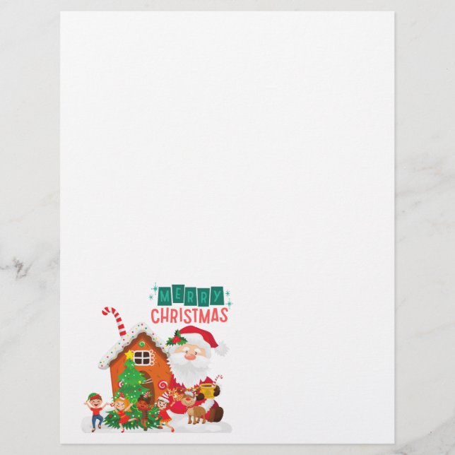 Jultomten letterhead brevhuvud (Framsida)