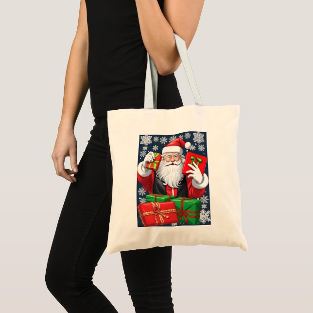 Jultomten Levererar Presenter Tygkasse (Framsida (produkt))