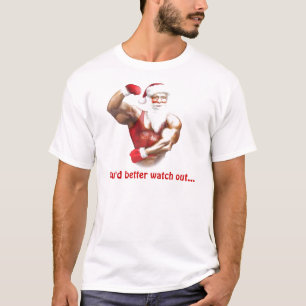 Jultomten lustiga T-shirt-skjortor Tee