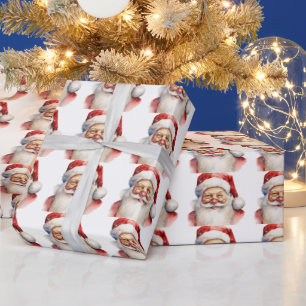 Jultomten Lycklig som ler Cherry Red Nose Cheeks Presentpapper