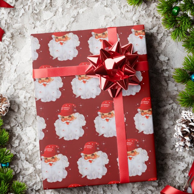 Jultomten MAGA Hat | Jultomten julklapp Presentpapper (Skapare uppladdad)