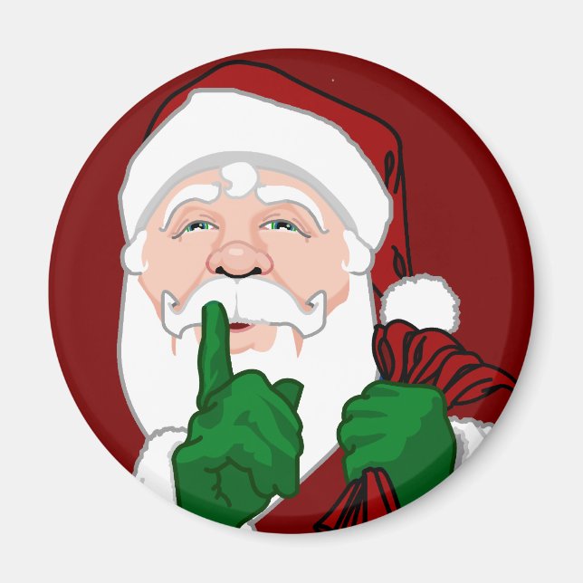 Jultomten Magnets Roligt Santa Decor & Gifts Magnet (Framsidan)