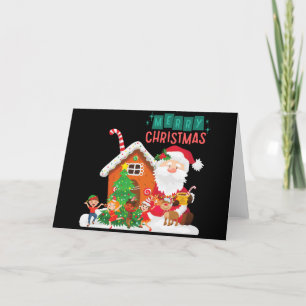 Jultomten-mappat Helgdag kort