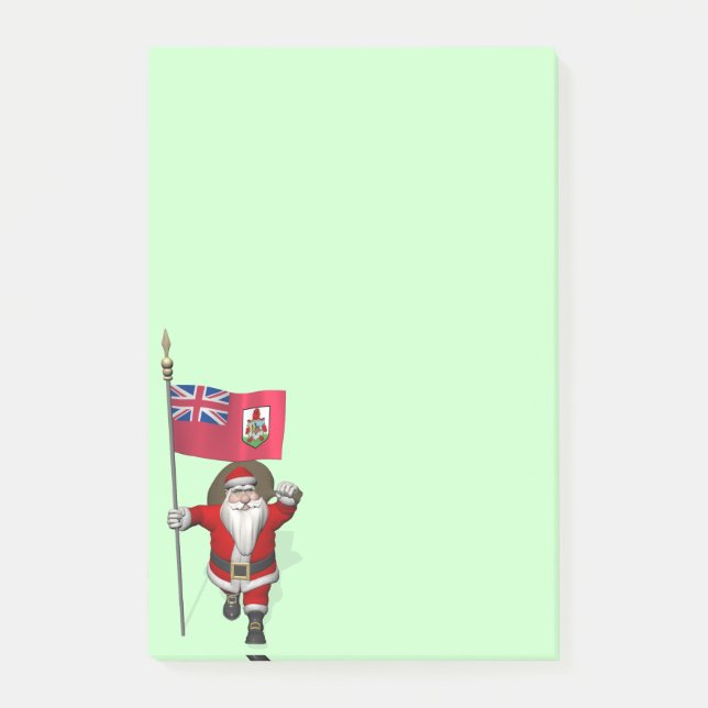 Jultomten med adress Bermuda Post-it Block (Framsida)
