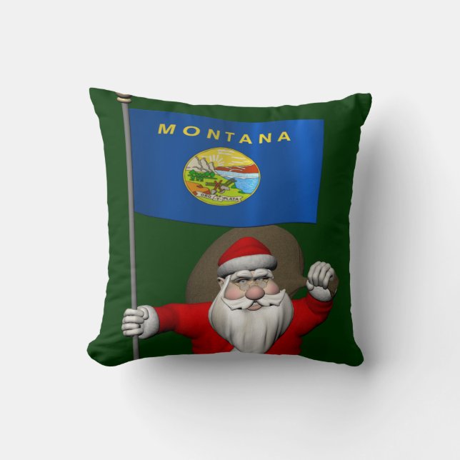Jultomten med adress Montana Kudde (Framsida)