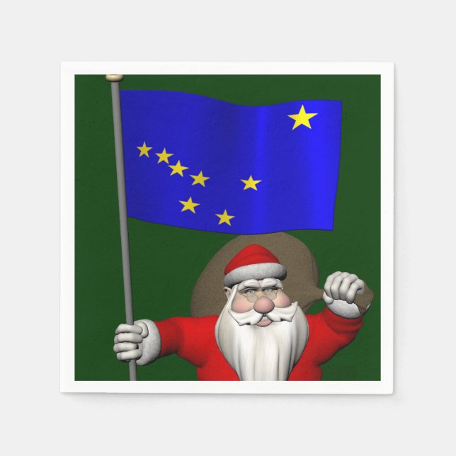 Jultomten med Alaska Pappersservett (Framsidan)