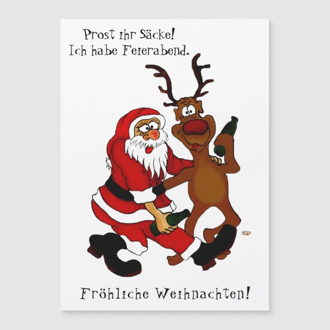 Jultomten med älg - Lycklig jul (Framsida)