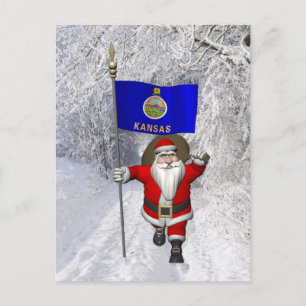 Jultomten med anknytning till Kansas Helg Vykort