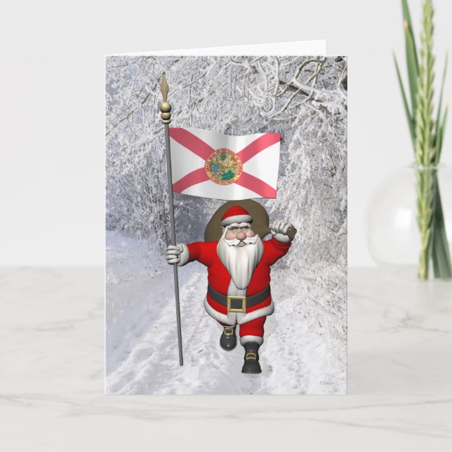 Jultomten med anseende av Florida Helgkort (Framsida)