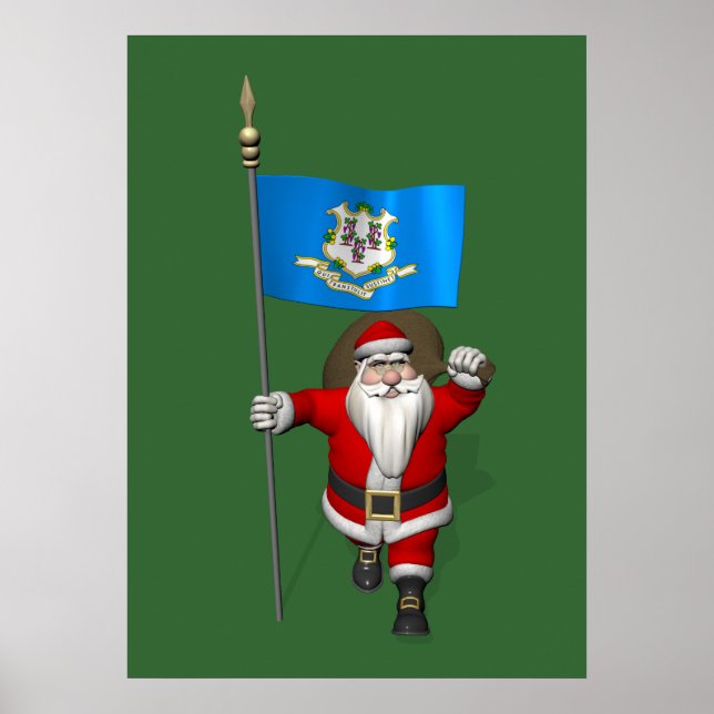 Jultomten med anslutningsmöjlighet poster (Framsidan)