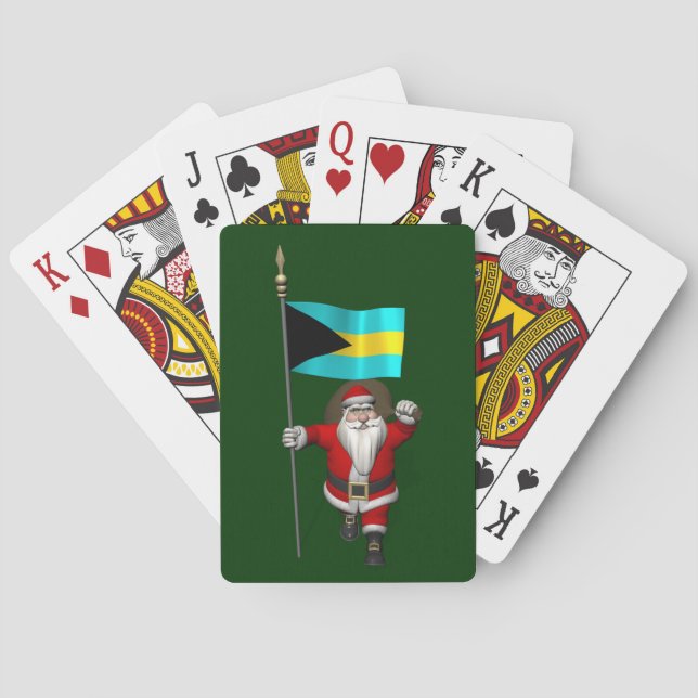 jultomten med Bahamas inträde Casinokort (Baksidan)
