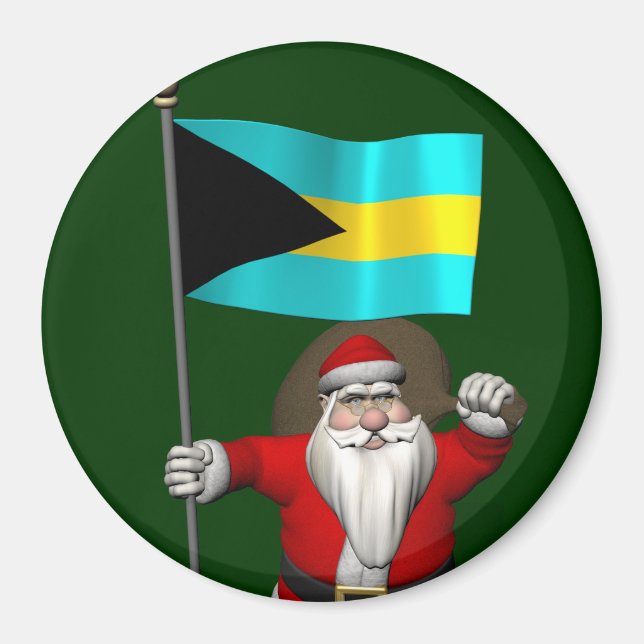 Jultomten med Bahamas inträde Magnet (Framsidan)