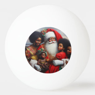 Jultomten med barn 7 pingisboll