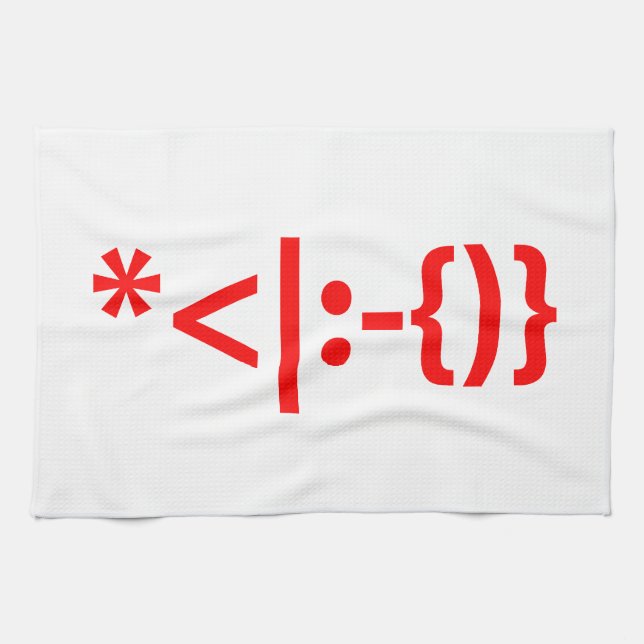 Jultomten med Beard-julafton Kökshandduk (Horisontell)