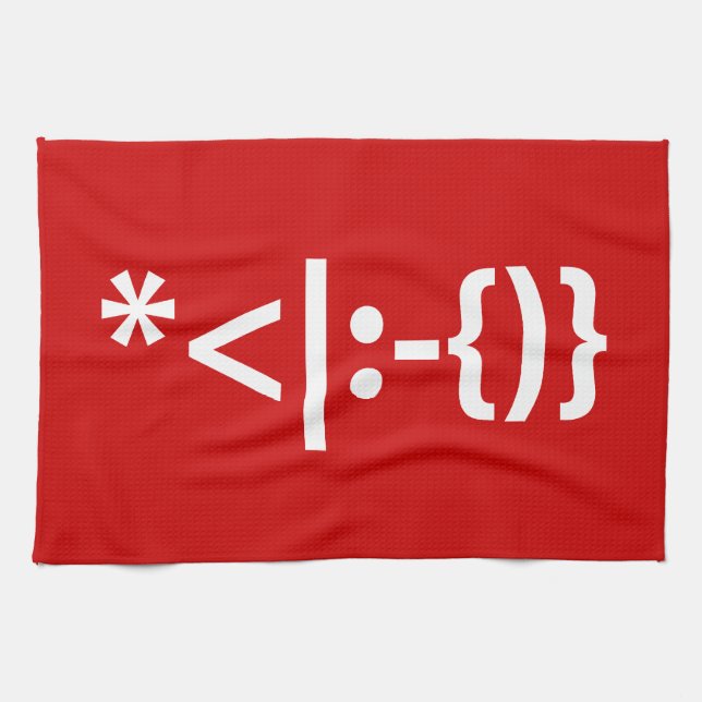 Jultomten med Beard-julafton Kökshandduk (Horisontell)