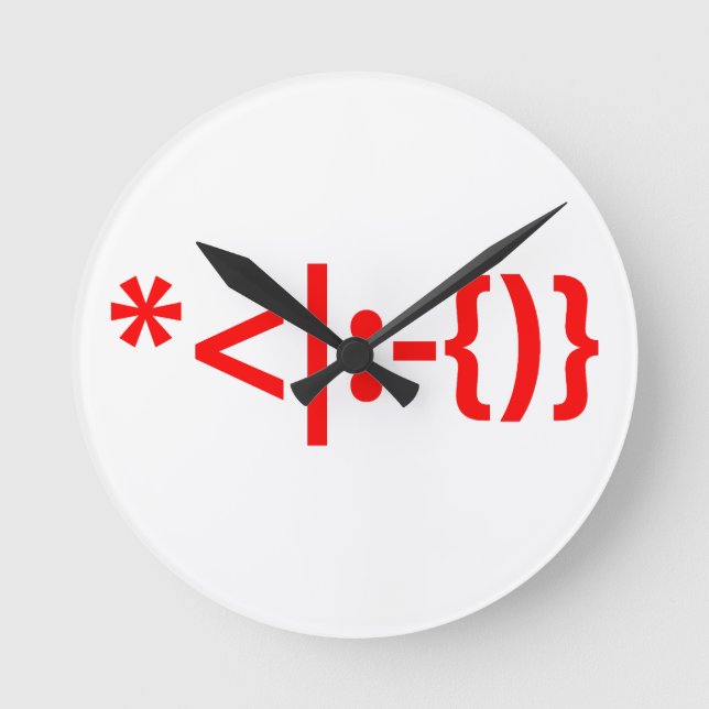 Jultomten med Beard-julafton Rund Klocka (Framsida)