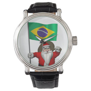 Jultomten med brasilianska tecken armbandsur