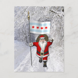 Jultomten med Chicagogik Helg Vykort