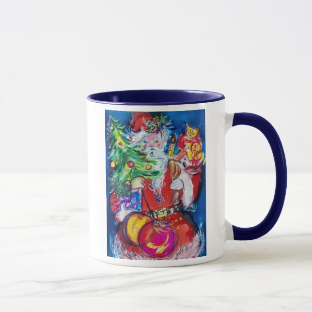 JULTOMTEN MED CHRISTMAS TRE OCH GIFTS MUGG (Höger)