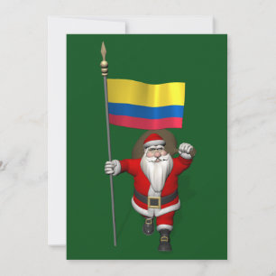 Jultomten med Colombia Julkort