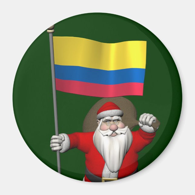Jultomten med Colombias inträde Magnet (Framsidan)