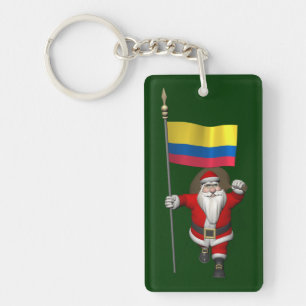 Jultomten med Colombias inträde Nyckelring