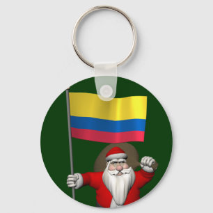 Jultomten med Colombias inträde Nyckelring
