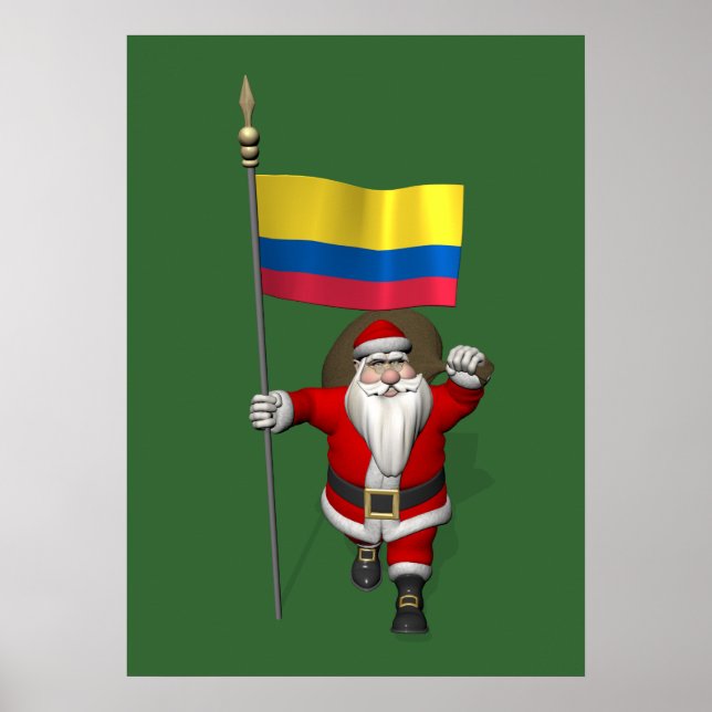Jultomten med Colombias inträde Poster (Framsidan)