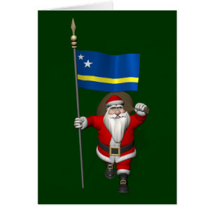 Jultomten med Curaçaos utseende Hälsningskort