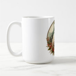 Jultomten med dekoration kaffemugg