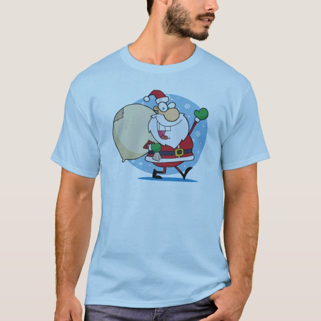 Jultomten med design för säckjulhelgdag tee (Framsida)