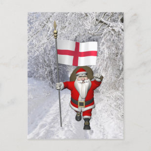 Jultomten med Englands inträde Helg Vykort