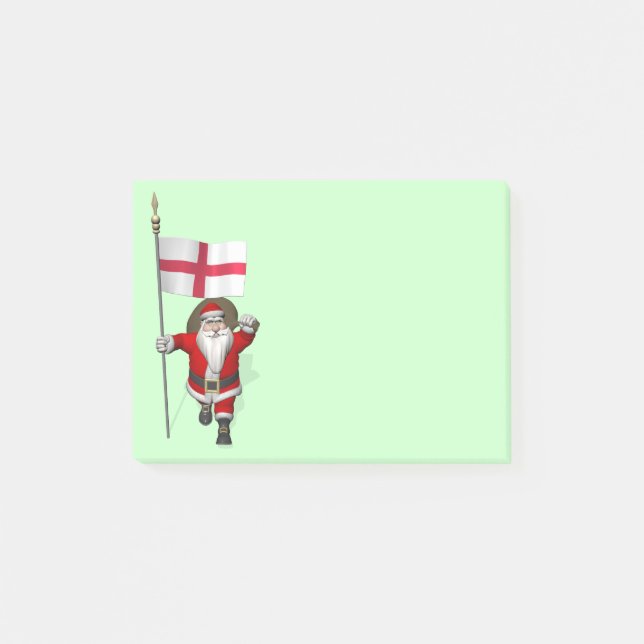 Jultomten med Englands inträde Post-it Block (Framsida)