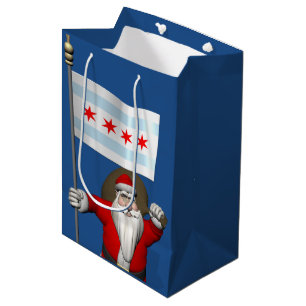 Jultomten med ensignen av Chicago
