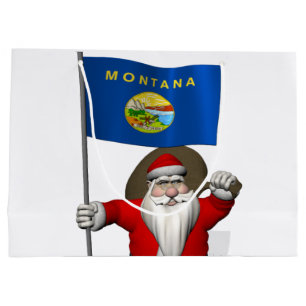 Jultomten med ensignen av Montana