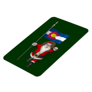 Jultomten med färgtecken magnet