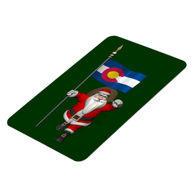 Jultomten med färgtecken magnet (Vänstra Sidan)