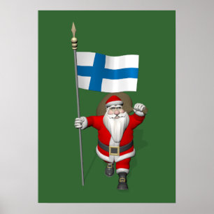 Jultomten med Finlands inträde Poster