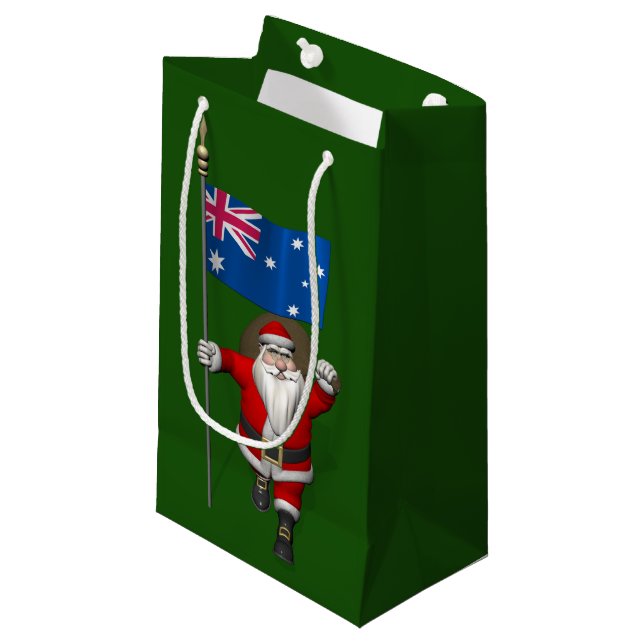Jultomten med Flagga Australien (Framsidan Vinklad)