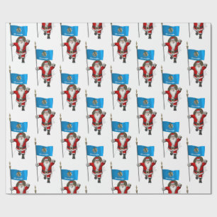 jultomten med Flagga av Oklahoma Presentpapper