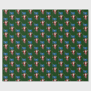Jultomten med Flagga av South Carolina Presentpapper
