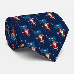 jultomten med Flagga av South Carolina Slips