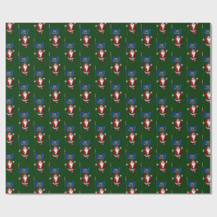 jultomten med Flagga Idaho Presentpapper