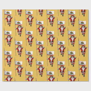 jultomten med Flagga Kalifornien Presentpapper