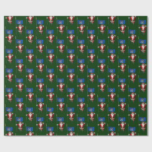 Jultomten med Flagga Michigan Presentpapper