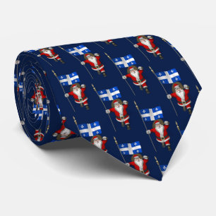 Jultomten med Flagga Québec Slips