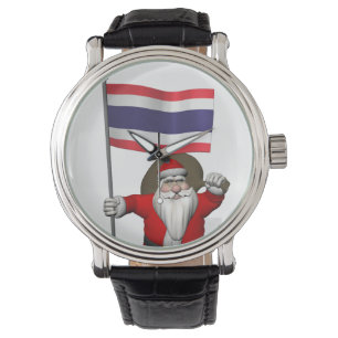 Jultomten med Flagga Thailand Armbandsur